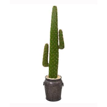 商品NEARLY NATURAL | 59in. Cactus Artificial Plant in Metal Planter,商家Macy's,价格¥1936图片