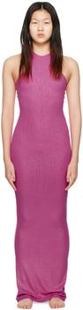 SKIMS | Pink Soft Lounge Shimmer Maxi Dress商品图片,独家减免邮费