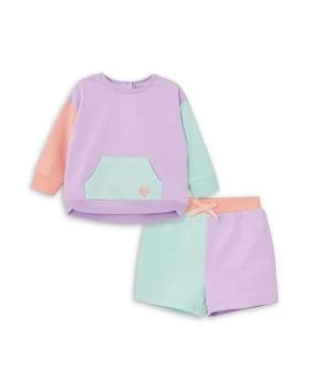 Little Me | Girls' 2-Pc. Color Blocked Top & Shorts - Baby 4.2折, 满$100减$25, 满减
