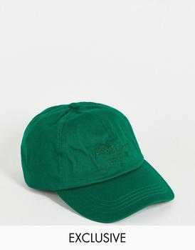 推荐Reclaimed Vintage inspired unisex cap with script logo in forest green商品