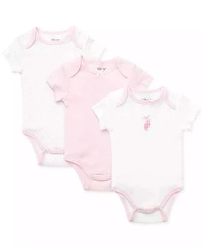 Little Me | Baby Girls Short Sleeved Bodysuits, Pack of 3,商家Macy's,价格¥98