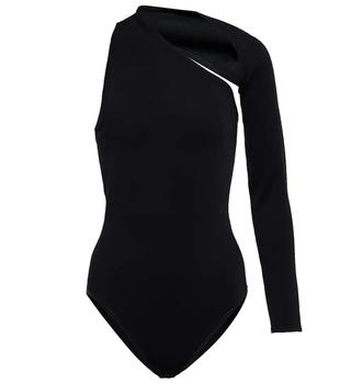 商品Alaïa | One-shoulder cutout bodysuit,商家MyTheresa,价格¥7500图片
