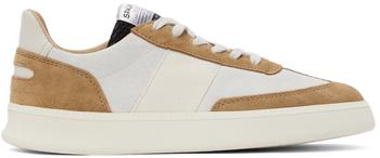 Spalwart | Tan & Off-White Suede Smash Low (WS) Sneakers商品图片,独家减免邮费