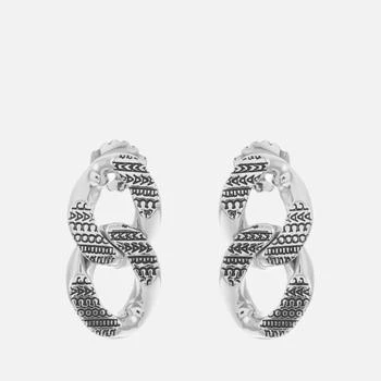 推荐Marc Jacobs Monogram Chain Link Silver-Tone Earrings商品