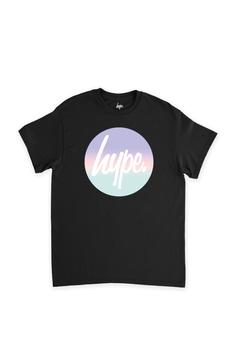 HYPE KIDS | HYPE KIDS GRADIENT CIRCLE SCRIPT T-SHIRT - BLACK FRIDAY KIDS商品图片,7.4折