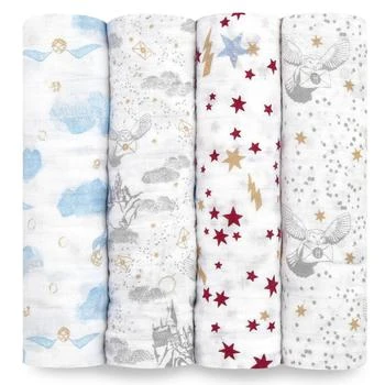 aden + anais | aden + anais Iconic Harry Potter™ Swaddles (4 Pack) 8.0折