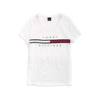 推荐Tommy Hilfiger Women’s Adaptive Short Sleeve Signature Stripe T-Shirt with Magnetic Buttons商品