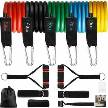 13pce Resistance Bands Set Exercise Bands with Protective Sleeve