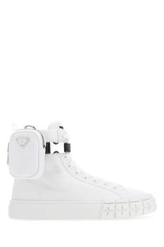 Prada | Prada Pouch Attached High-Top Sneakers商品图片,