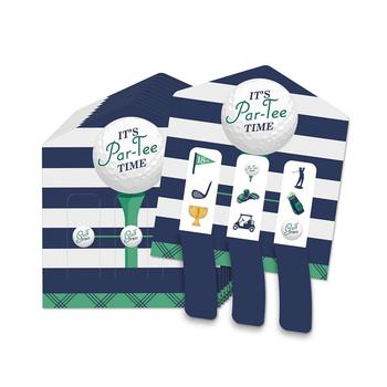 商品Big Dot of Happiness | Par-Tee Time - Golf - Birthday or Retirement Party Game Pickle Cards - Pull Tabs 3-in-a-Row - Set of 12,商家Macy's,价格¥109图片