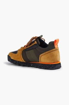 推荐Retro Hiker color-block leather, mesh and suede sneakers商品