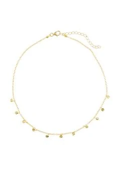 ADORNIA | 14K Gold Plated Sterling Silver Confetti Choker Necklace,商家Nordstrom Rack,价格¥151