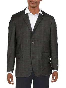 推荐Lancaster Mens Wool Classic Fit Two-Button Blazer商品