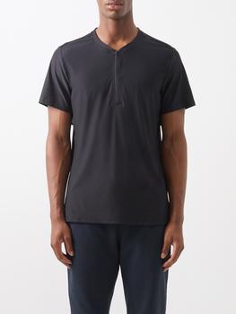 lululemon代购, Lululemon | Zipped technical-jersey polo shirt商品图片 
