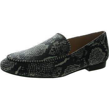 Coach Womens Harper Bead Leather Snake Print Smoking Loafers product img