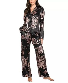 Midnight Bakery | Women's 2-Pc. Floral Hammered Satin Pajamas Set,商家Macy's,价格¥614