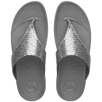 FitFlop | Fitflop Womens Lulu Superglitz Slip On Toe-Post Wedge Sandals商品图片,5.8折