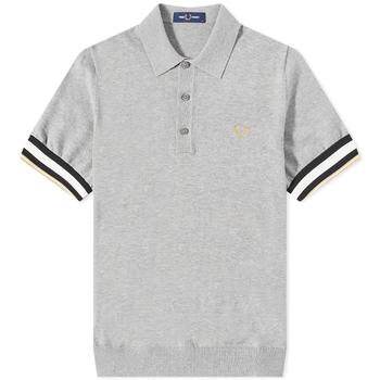fred perry polo衣服, Fred Perry | Fred Perry Bold Cuff Knitted Polo商品图片 