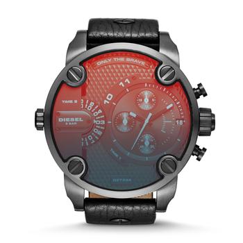 diesel手表, Diesel | Diesel Men's Little Daddy Multifunction, Black-Tone Stainless Steel Watch商品图片 3.5折