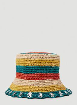 推荐Woven Bucket Hat in Yellow商品