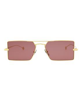 推荐Brioni Square-Frame Metal Sunglasses商品
