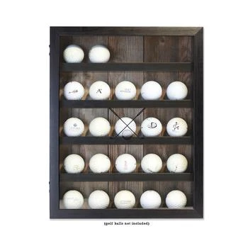 Lawrence Frames | Golf Ball Shadow Box Display Case - Holds 25 Logo Balls, 11" x 14",商家Macy's,价格¥427