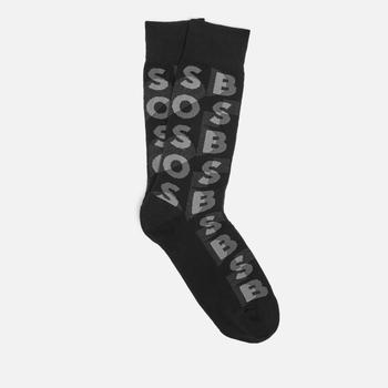 Hugo Boss | BOSS Bodywear Logo-Jacquard Cotton-Blend Socks商品图片,额外6.8折, 额外六八折