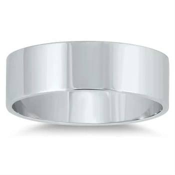 SSELECTS | 6Mm Flat Comfort Fit Wedding Band In 10K White Gold,商家Premium Outlets,价格¥2252