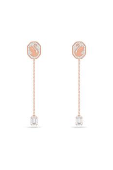 施华洛世奇项链直邮, Swarovski | Swarovski Swan Pendant Drop Earrings商品图片 9.6折
