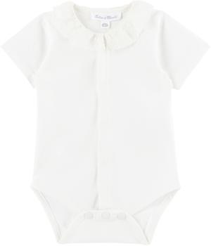 商品Tartine et Chocolat | 白色 Lace Collar 婴儿连体衣,商家SSENSE CN,价格¥619图片