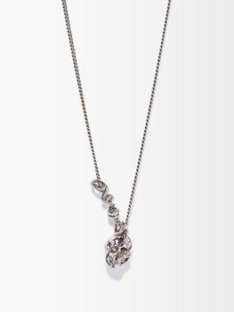 Alexander McQueen | Skull and snake pendant necklace商品图片,