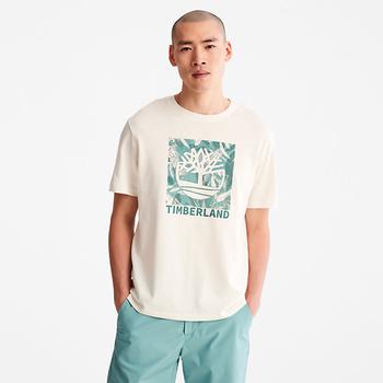 Timberland | Refibra™ Graphic T-Shirt for Men in White商品图片,5.9折