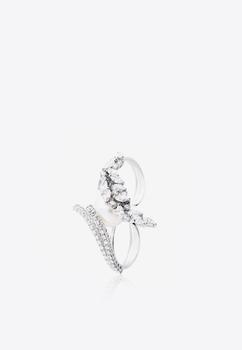 商品Yeprem | Pearlescent Pearl Embellished Ring with 18-Karat Diamonds,商家Thahab,价格¥88764图片