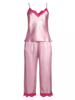 In Bloom | Felicity 2-Piece Satin Crop Pajama Set商品图片,7.5折