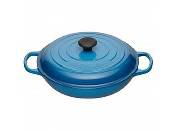 商品Le Creuset | Faitout campagnard 30cm en fonte émaillée bleu marseille,商家The Village Outlet,价格¥1953图片