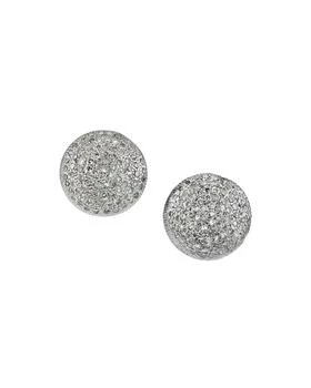 Sheryl Lowe | Domed Diamond Stud Earrings,商家Neiman Marcus,价格¥7190