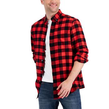 Men's Regular-Fit Plaid Flannel Shirt, Created for Macy's,价格$14.99