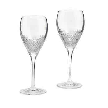 Wedgwood | Vera Wang Diamond Mosaic Goblet 8.5in H, Set of 2,商家Premium Outlets,价格¥706