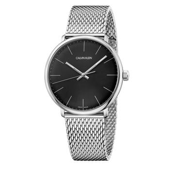 推荐Calvin Klein Men's K8M21121 High Noon 40mm Black Dial Stainless Steel Watch商品