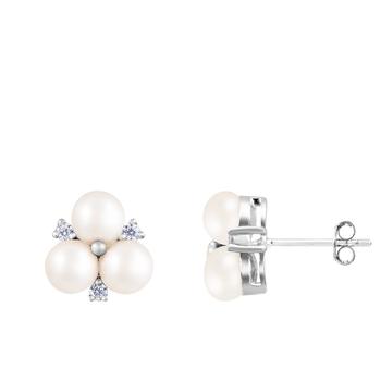 Splendid Pearls | Sterling Silver Pearl 5.5-6mm Earrings商品图片,6.9折