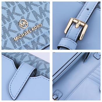 PRIVATE WHITE V.C., Michael Kors | MK 女包 迈克·科尔斯（MICHAEL KORS） 蓝色皮质单肩挎包 32H1GT9C5V PALE BLUE商品图片 