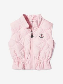 Moncler | Baby Girls Down Padded Ambertine Gilet in Pink,商家Childsplay Clothing,价格¥1836
