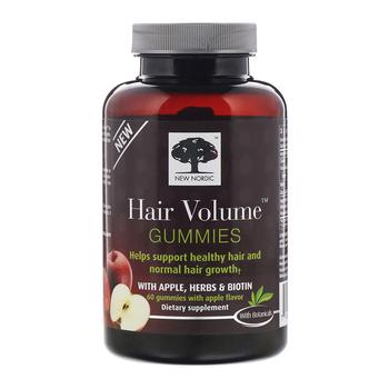 推荐New Nordic Hair Volume Gummies with Apple Flavor, 60 Ea商品