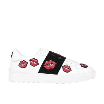 推荐Valentino Lips Patch Leather Sneakers商品