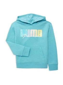 推荐Little Girl’s Ombré Logo Hoodie商品