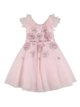 MONNALISA | Soft Tulle Dress W/ Embellishment 3.9折×额外8折, 额外八折