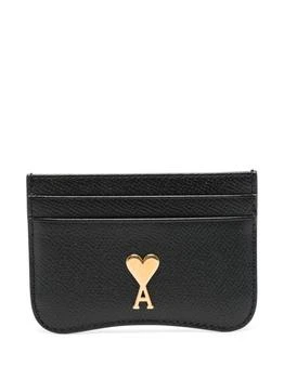 AMI PARIS - Leather Credit Card Holder