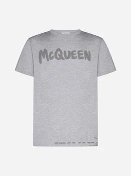 Alexander McQueen | Logo cotton t-shirt 5折, 独家减免邮费