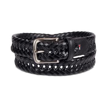 Tommy Hilfiger | Men's Bonded Braided Genuine Leather Belt商品图片,7折