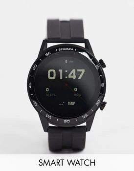 Sekonda | Sekonda smart watch with silicone strap in black,商家ASOS,价格¥788